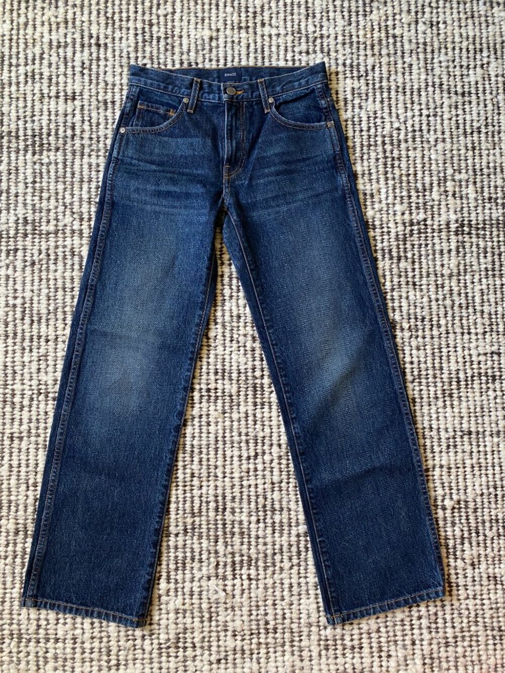 NWOT KHAITE Kerrie Mid Rise Wide-Leg Jeans - 24